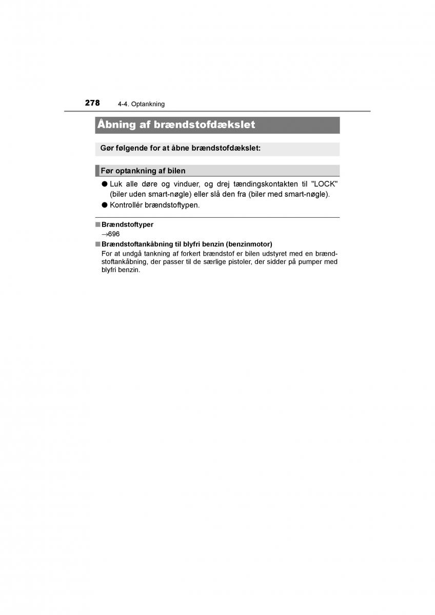 Toyota RAV4 IV 4 Bilens instruktionsbog / page 278