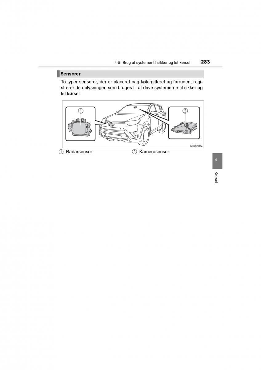 Toyota RAV4 IV 4 Bilens instruktionsbog / page 283