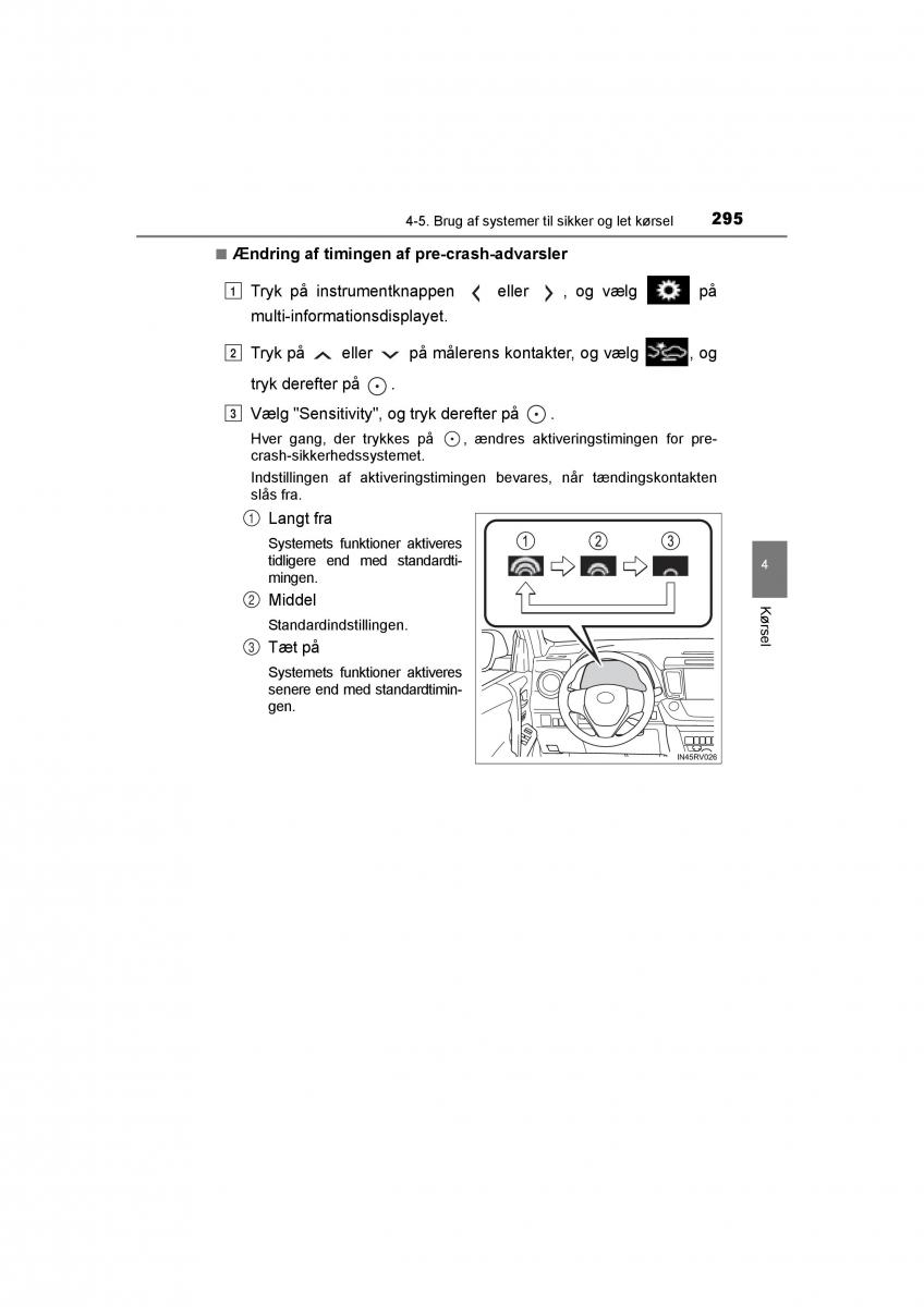 Toyota RAV4 IV 4 Bilens instruktionsbog / page 295