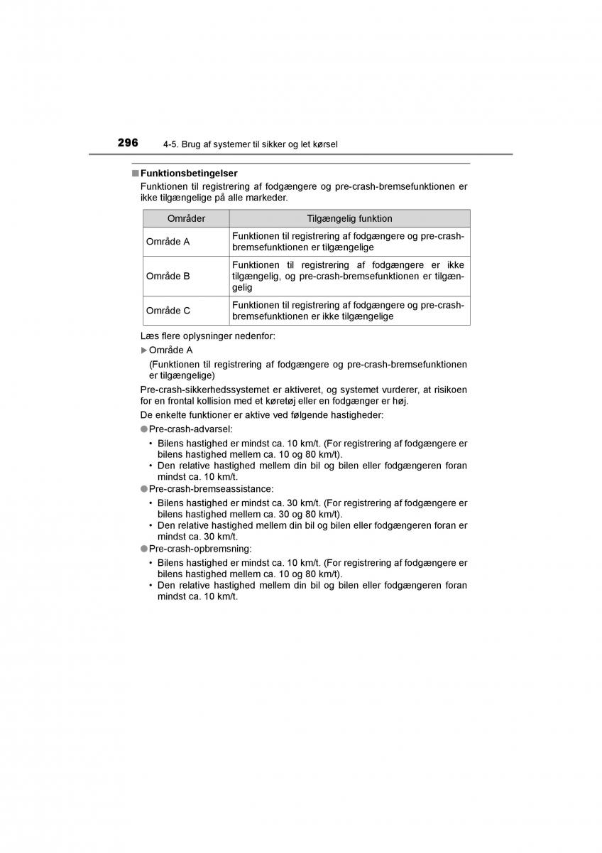 Toyota RAV4 IV 4 Bilens instruktionsbog / page 296