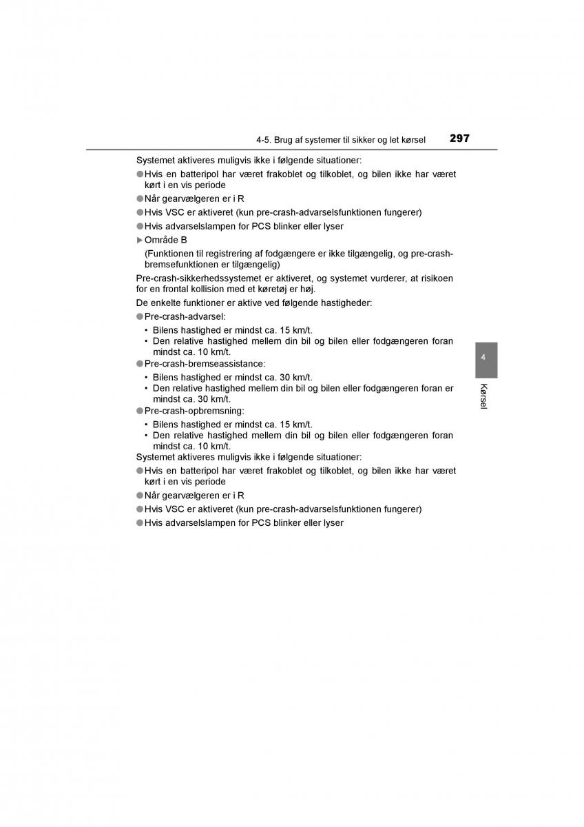 Toyota RAV4 IV 4 Bilens instruktionsbog / page 297