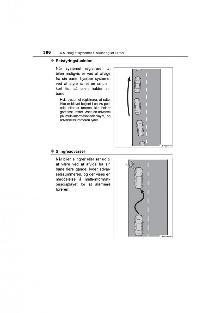 Toyota RAV4 IV 4 Bilens instruktionsbog / page 306