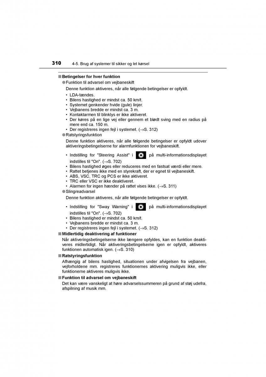 Toyota RAV4 IV 4 Bilens instruktionsbog / page 310