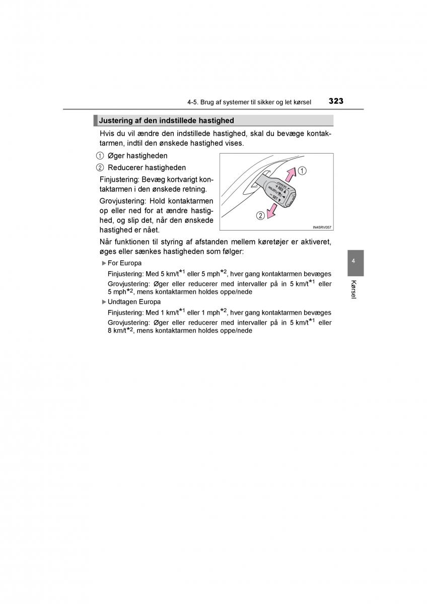 Toyota RAV4 IV 4 Bilens instruktionsbog / page 323