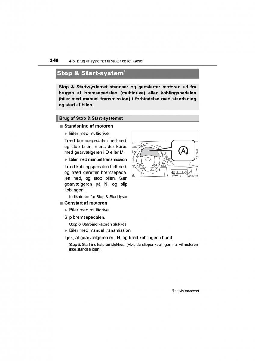 Toyota RAV4 IV 4 Bilens instruktionsbog / page 348