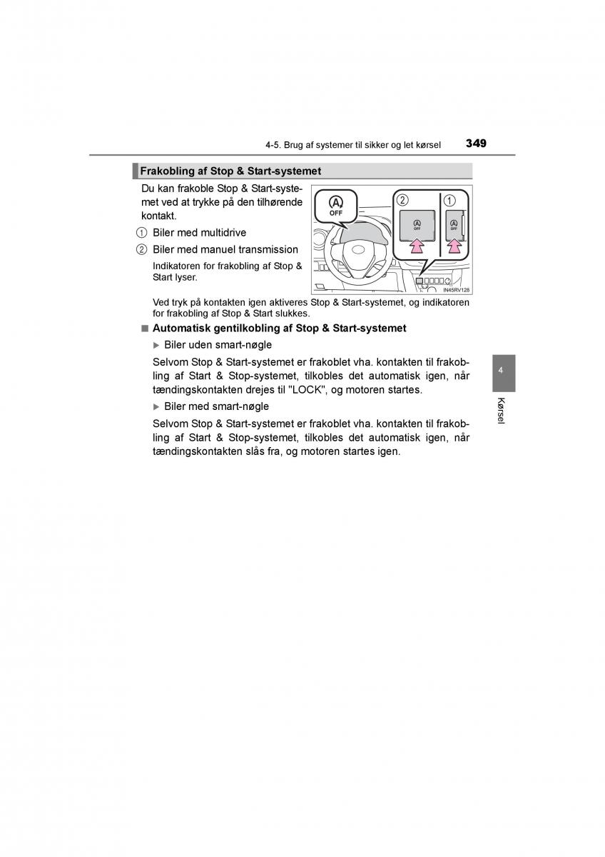 Toyota RAV4 IV 4 Bilens instruktionsbog / page 349