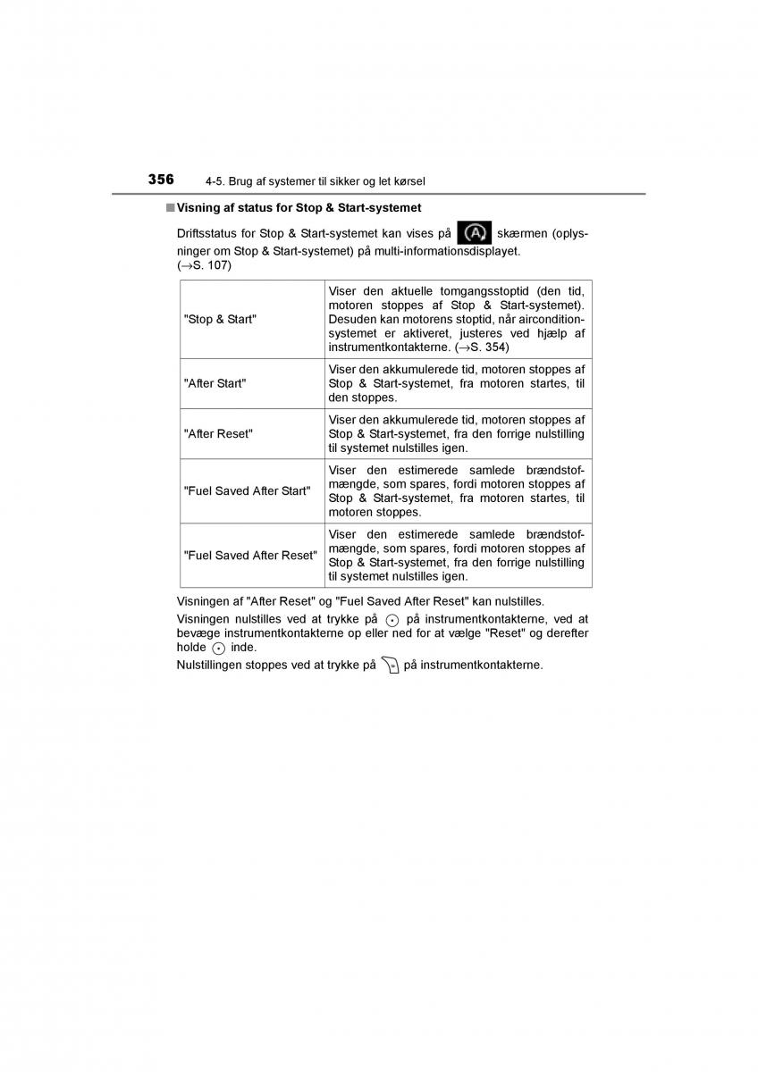 Toyota RAV4 IV 4 Bilens instruktionsbog / page 356