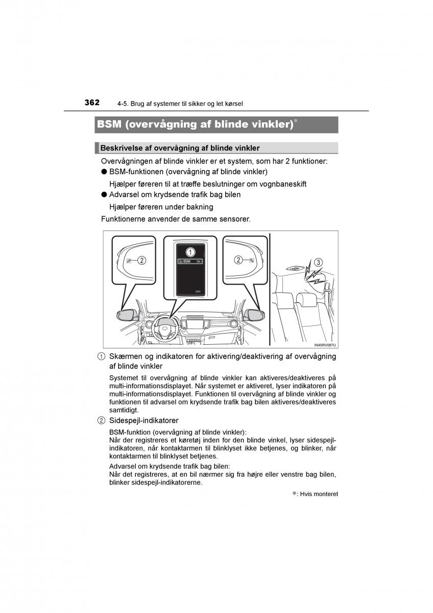 Toyota RAV4 IV 4 Bilens instruktionsbog / page 362