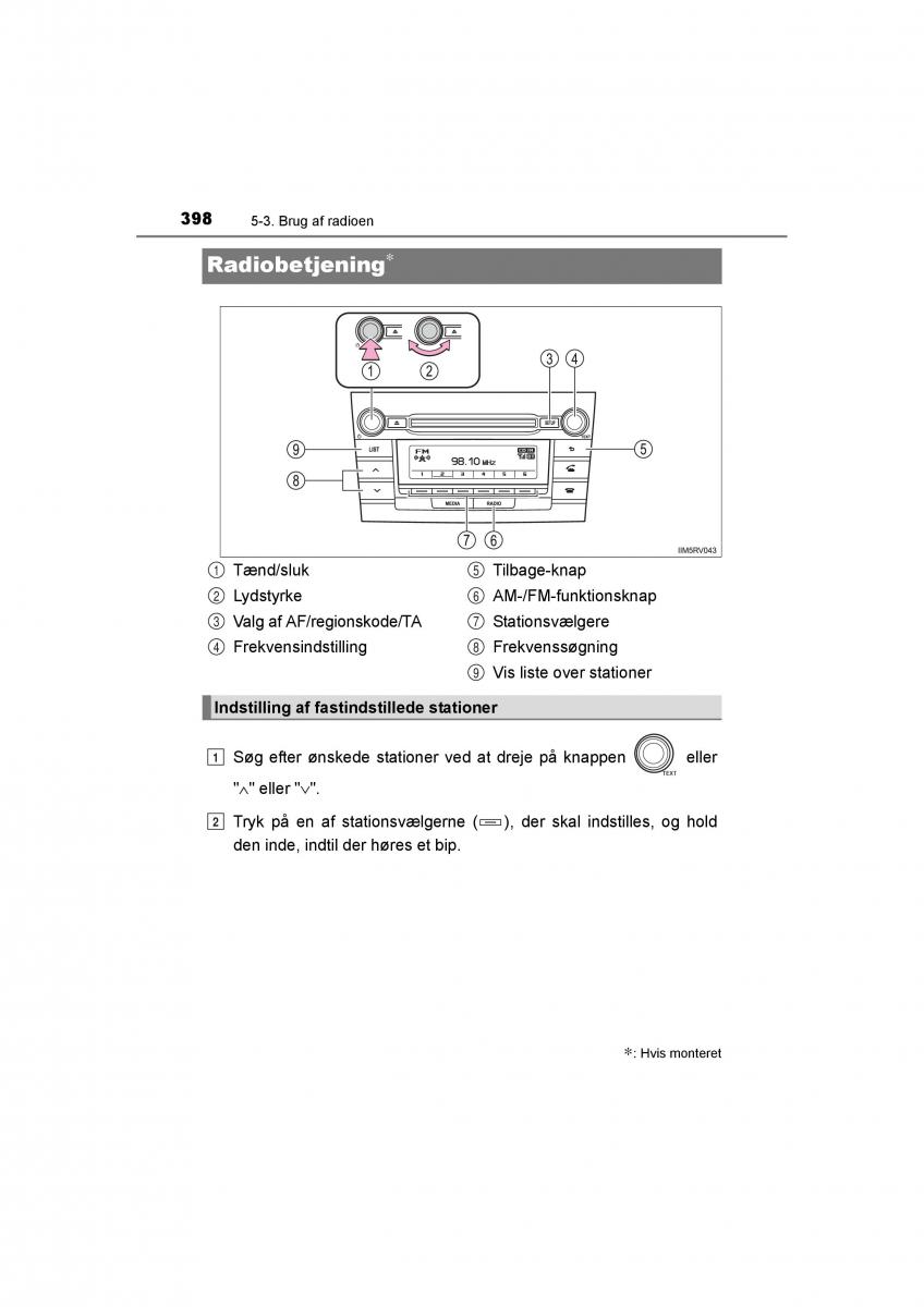 Toyota RAV4 IV 4 Bilens instruktionsbog / page 398