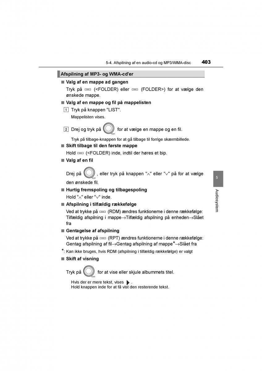 Toyota RAV4 IV 4 Bilens instruktionsbog / page 403