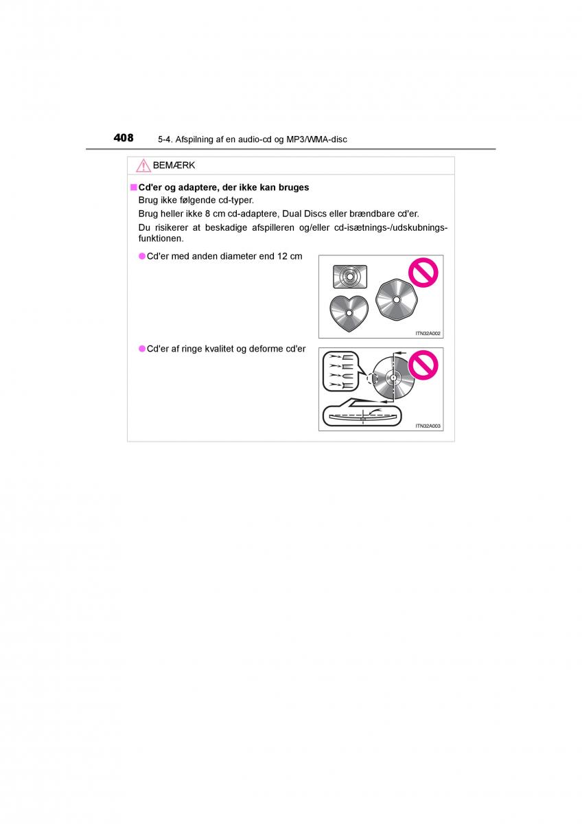 Toyota RAV4 IV 4 Bilens instruktionsbog / page 408