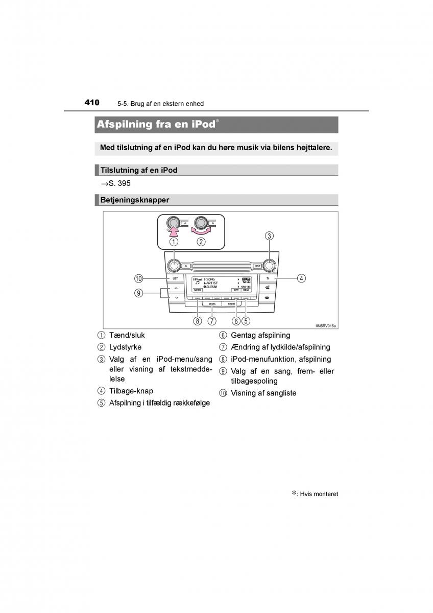 Toyota RAV4 IV 4 Bilens instruktionsbog / page 410