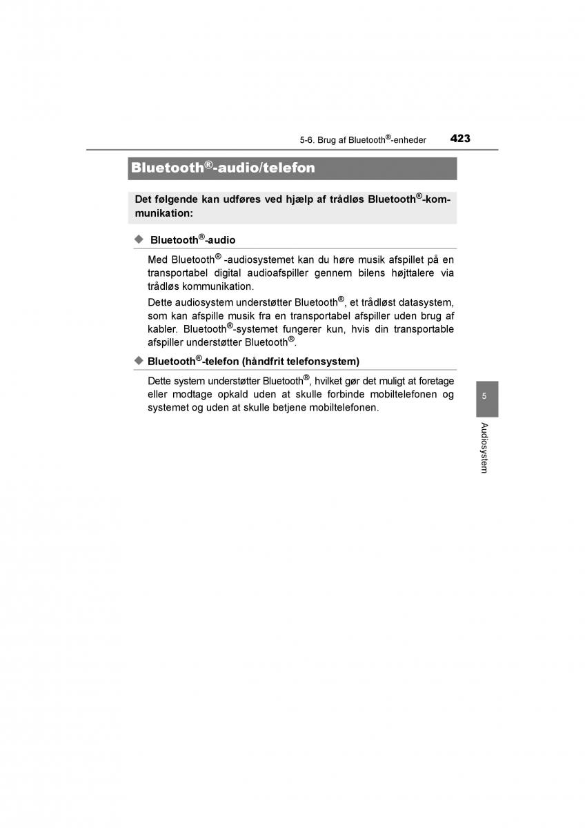 Toyota RAV4 IV 4 Bilens instruktionsbog / page 423