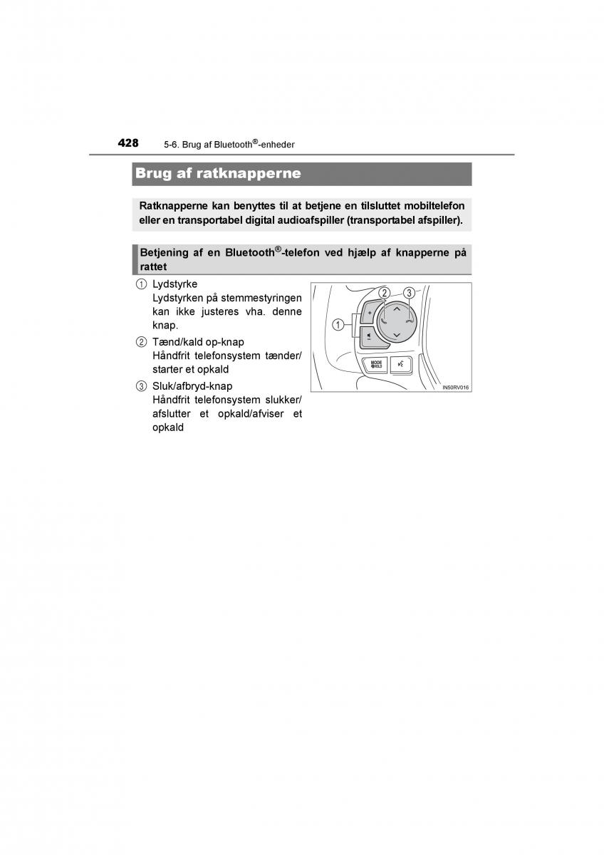 Toyota RAV4 IV 4 Bilens instruktionsbog / page 428