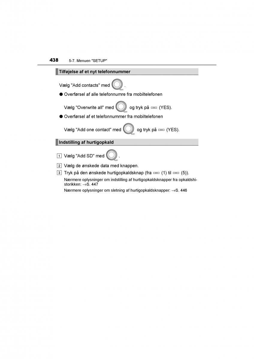 Toyota RAV4 IV 4 Bilens instruktionsbog / page 438