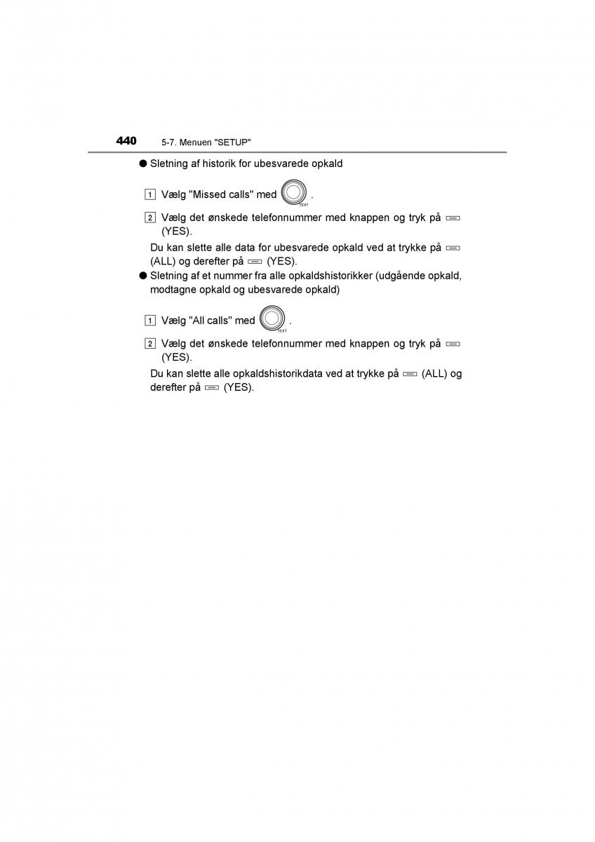 Toyota RAV4 IV 4 Bilens instruktionsbog / page 440