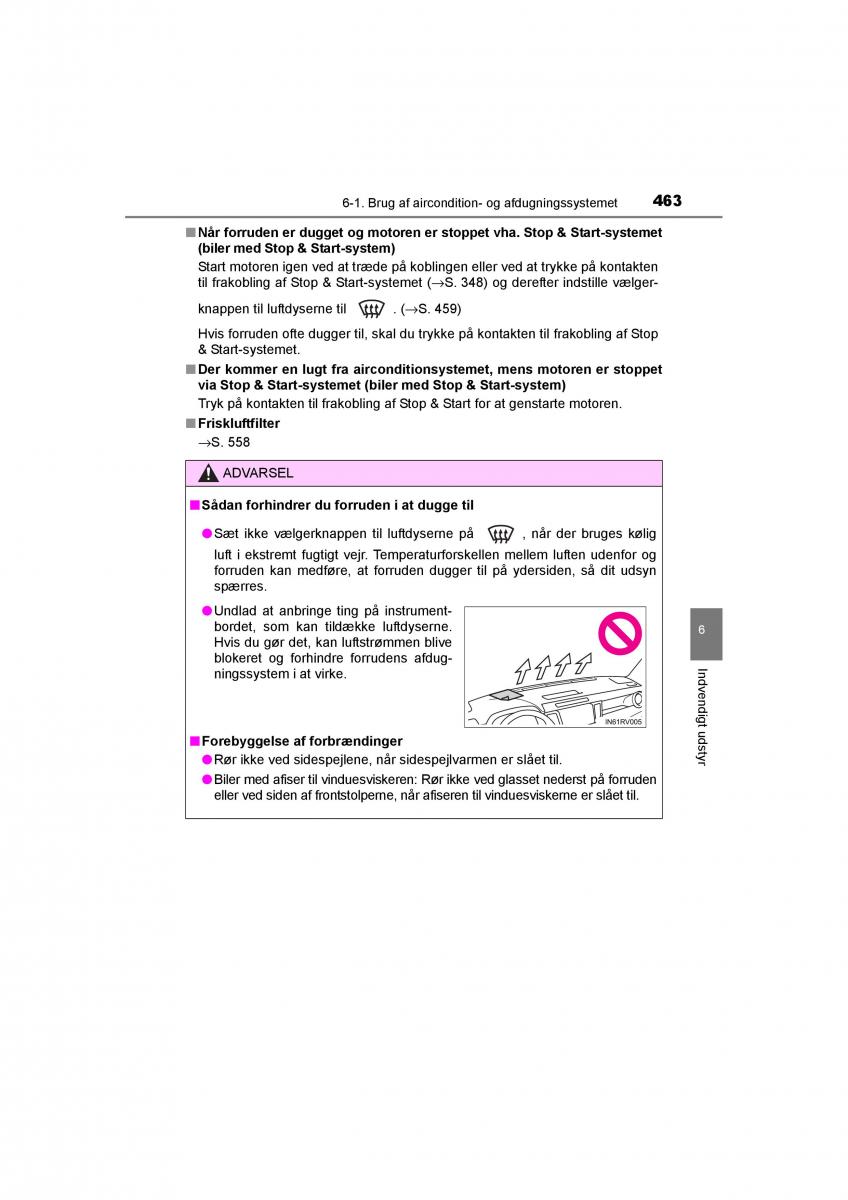 Toyota RAV4 IV 4 Bilens instruktionsbog / page 463