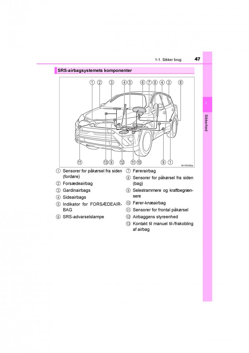 Toyota RAV4 IV 4 Bilens instruktionsbog / page 47