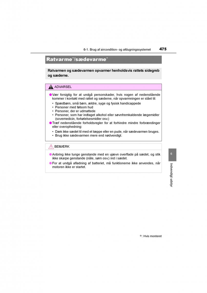 Toyota RAV4 IV 4 Bilens instruktionsbog / page 475