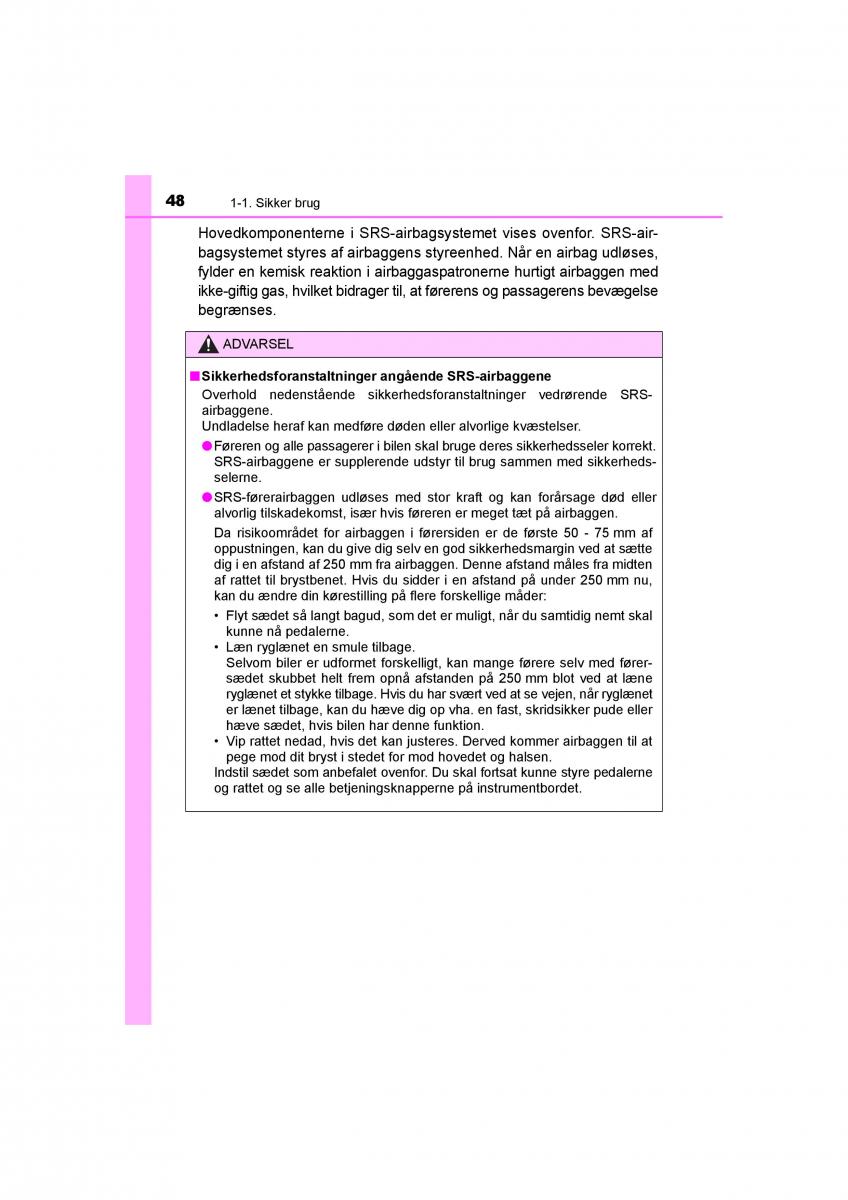 Toyota RAV4 IV 4 Bilens instruktionsbog / page 48