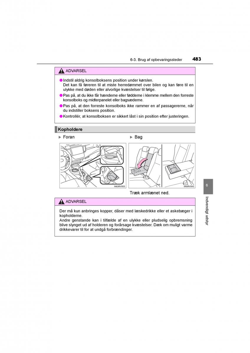 Toyota RAV4 IV 4 Bilens instruktionsbog / page 483