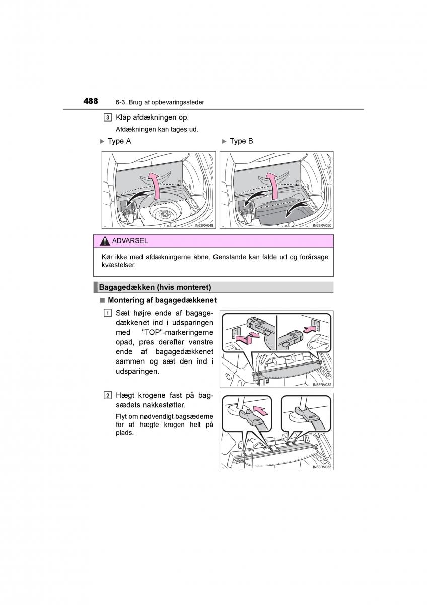 Toyota RAV4 IV 4 Bilens instruktionsbog / page 488