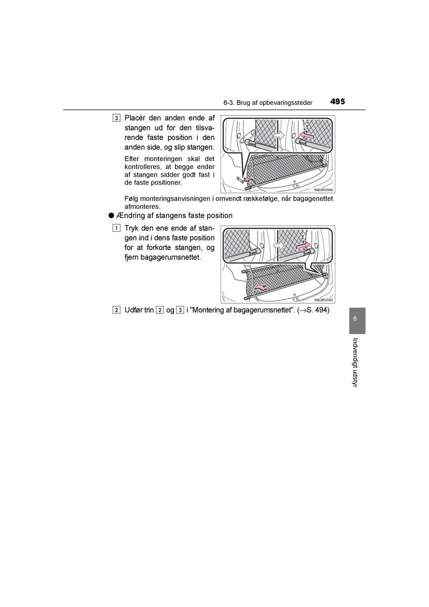 Toyota RAV4 IV 4 Bilens instruktionsbog / page 495