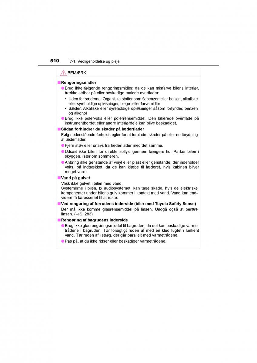 Toyota RAV4 IV 4 Bilens instruktionsbog / page 510