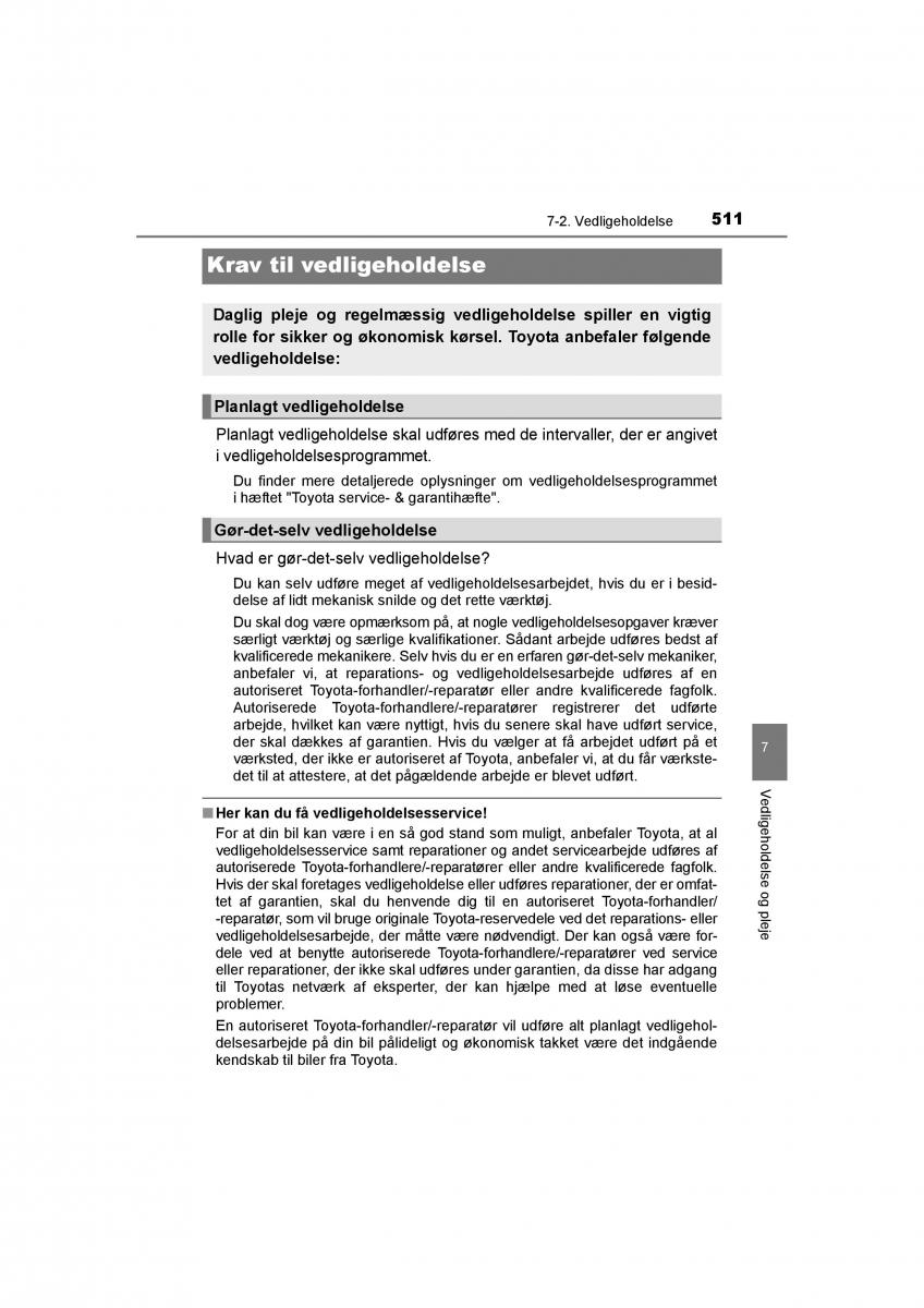 Toyota RAV4 IV 4 Bilens instruktionsbog / page 511