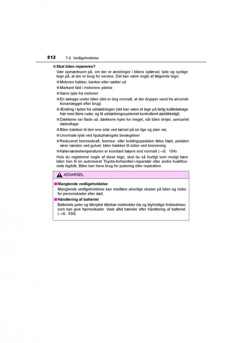 Toyota RAV4 IV 4 Bilens instruktionsbog / page 512