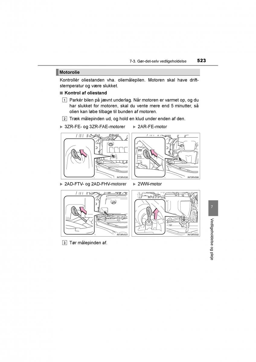 Toyota RAV4 IV 4 Bilens instruktionsbog / page 523