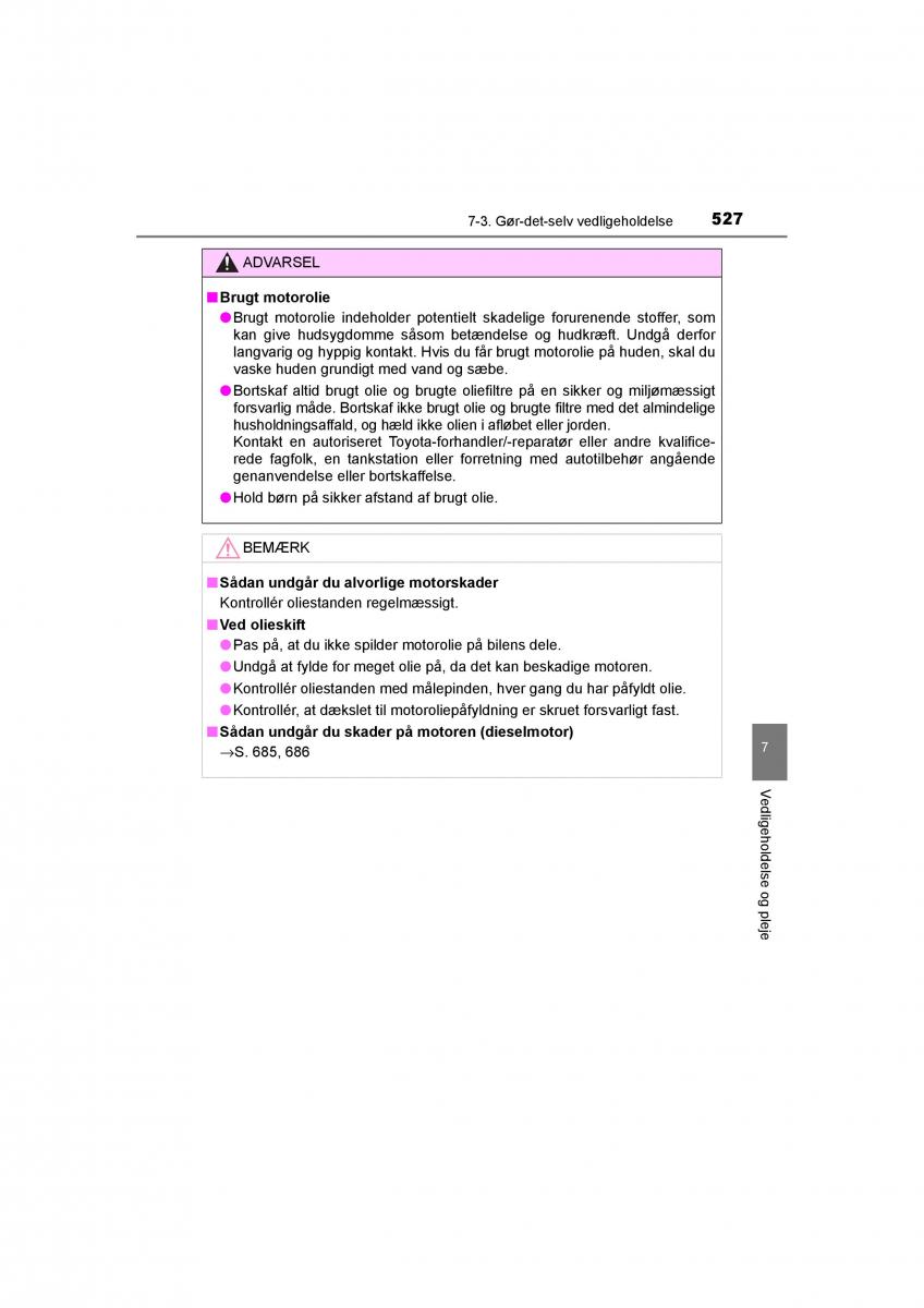 Toyota RAV4 IV 4 Bilens instruktionsbog / page 527