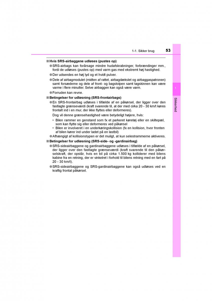 Toyota RAV4 IV 4 Bilens instruktionsbog / page 53