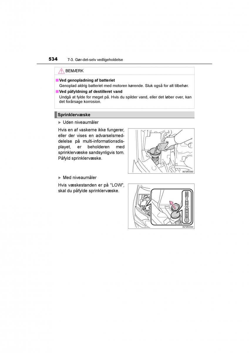 Toyota RAV4 IV 4 Bilens instruktionsbog / page 534