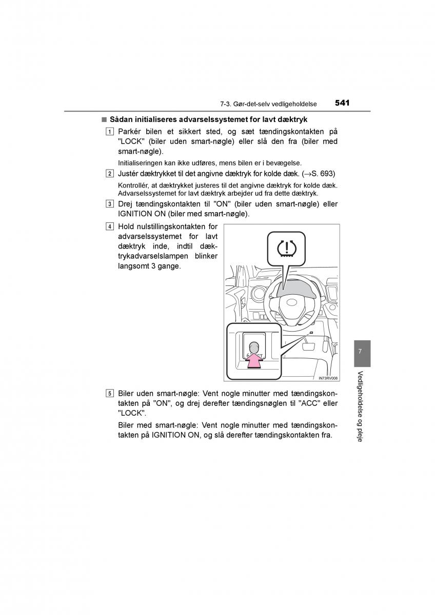 Toyota RAV4 IV 4 Bilens instruktionsbog / page 541