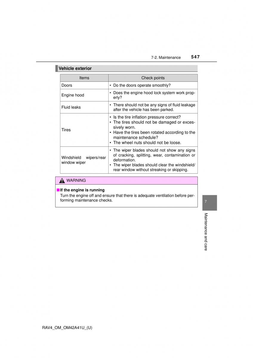 Toyota RAV4 IV 4 owners manual / page 547