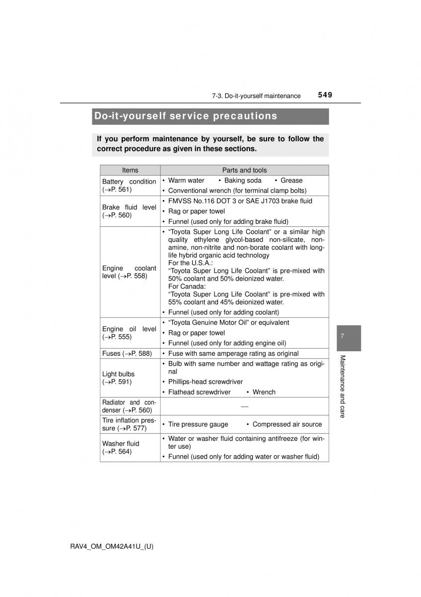 Toyota RAV4 IV 4 owners manual / page 549