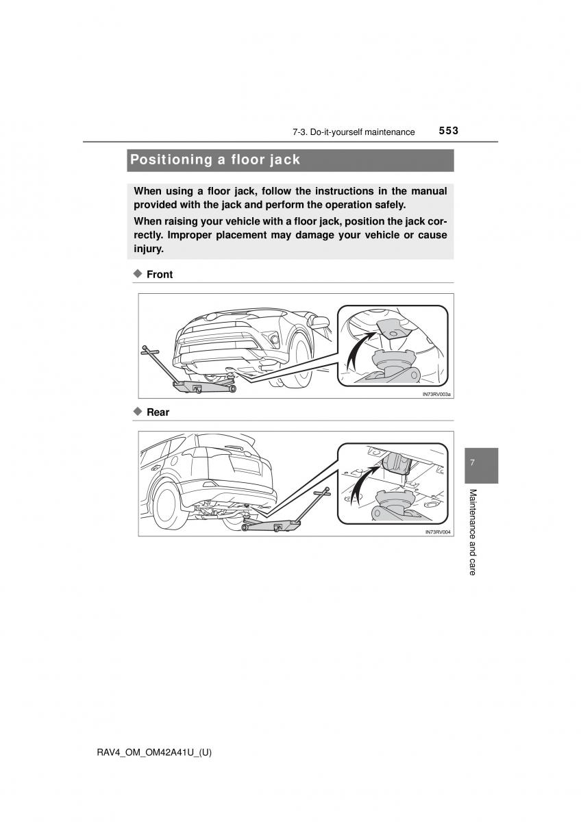 Toyota RAV4 IV 4 owners manual / page 553