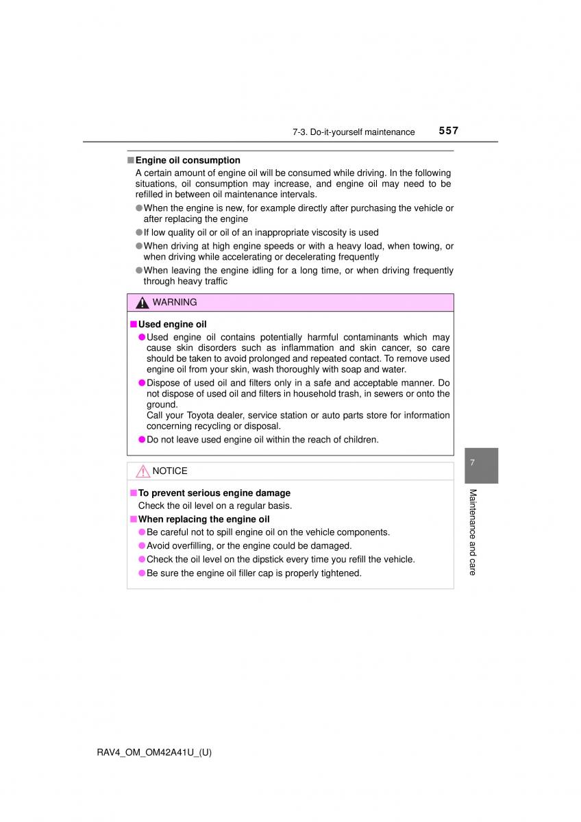 Toyota RAV4 IV 4 owners manual / page 557