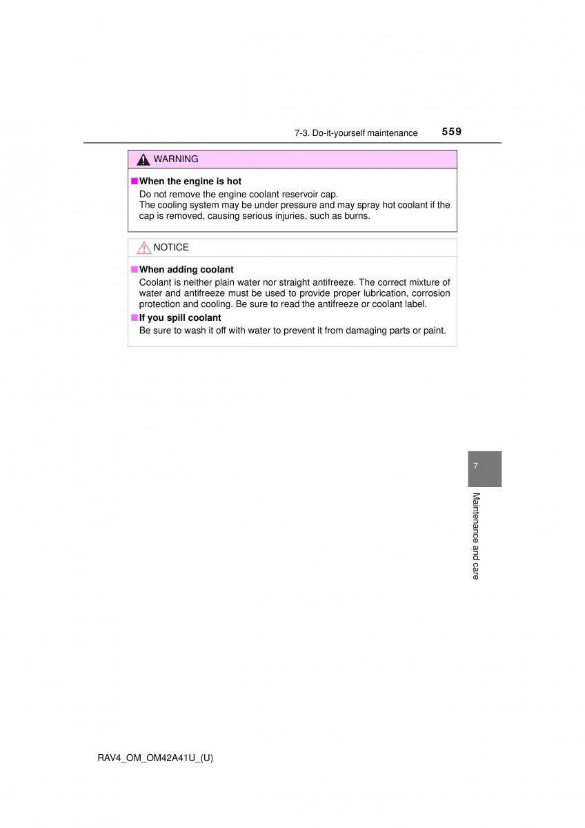 Toyota RAV4 IV 4 owners manual / page 559