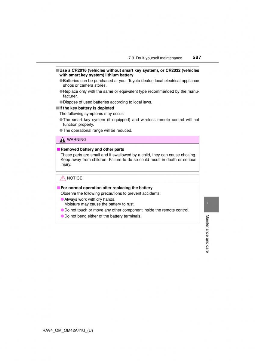 Toyota RAV4 IV 4 owners manual / page 587