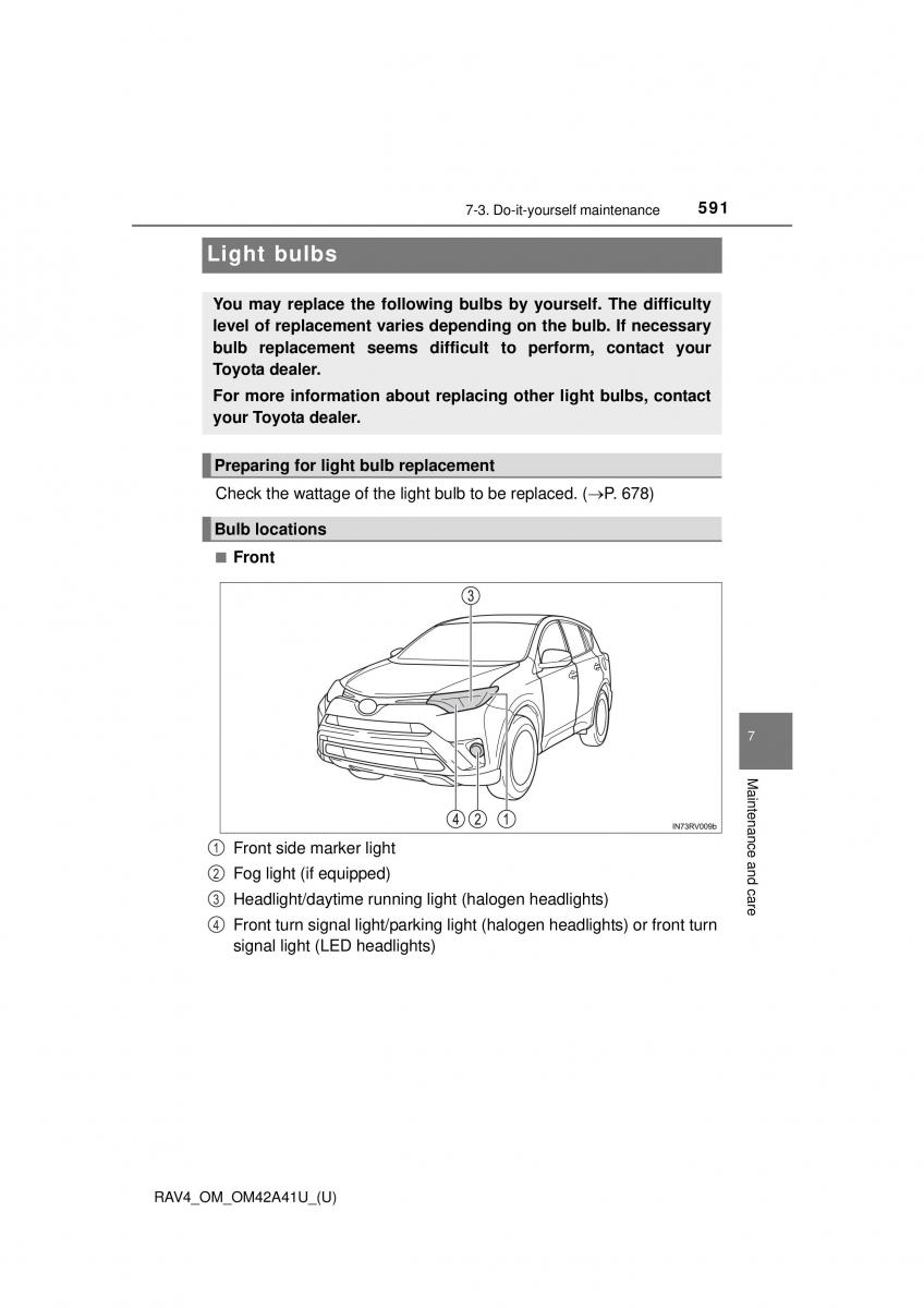 Toyota RAV4 IV 4 owners manual / page 591