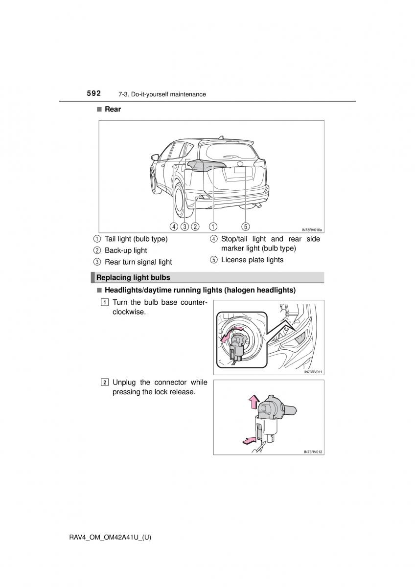 Toyota RAV4 IV 4 owners manual / page 592