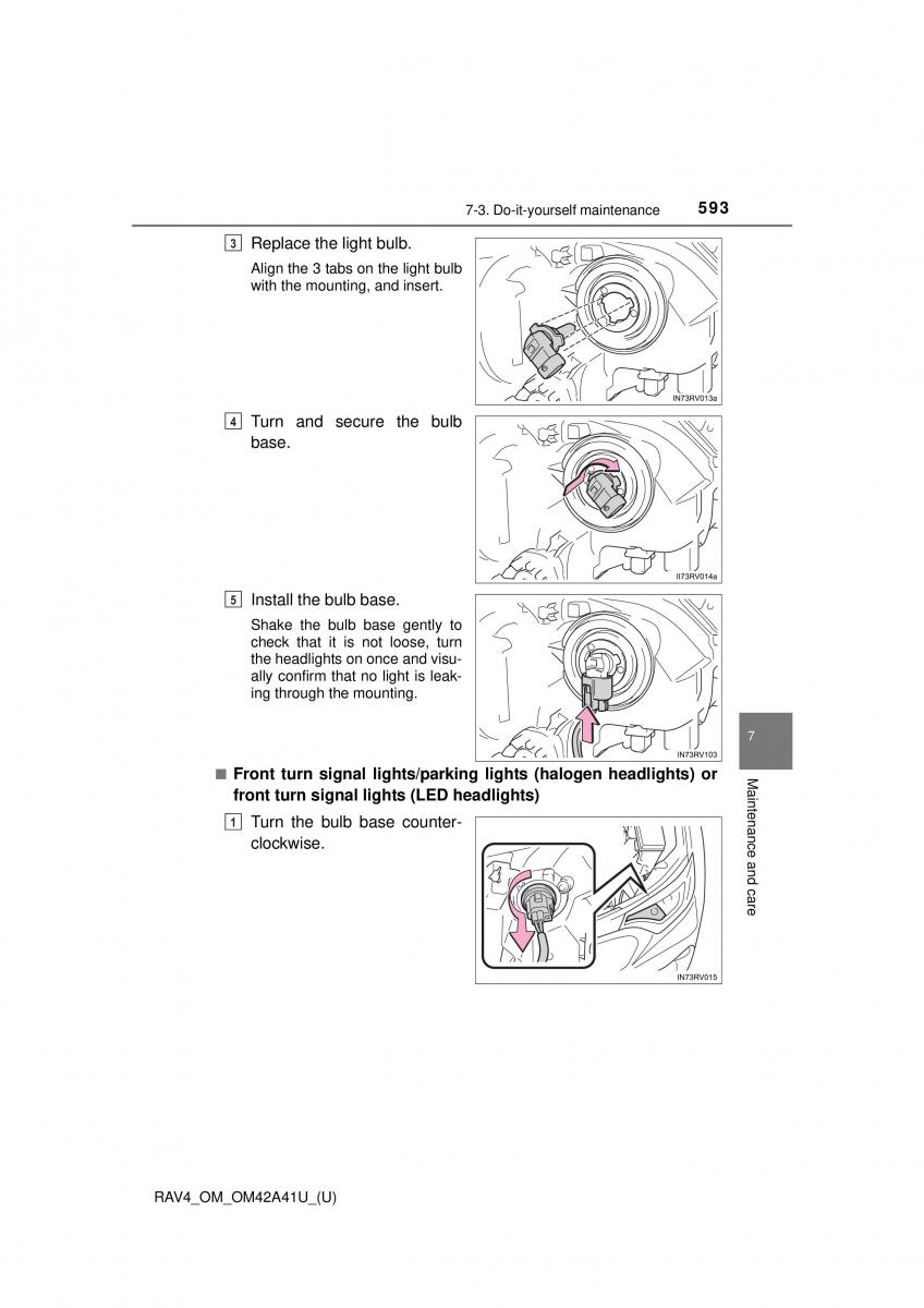 Toyota RAV4 IV 4 owners manual / page 593