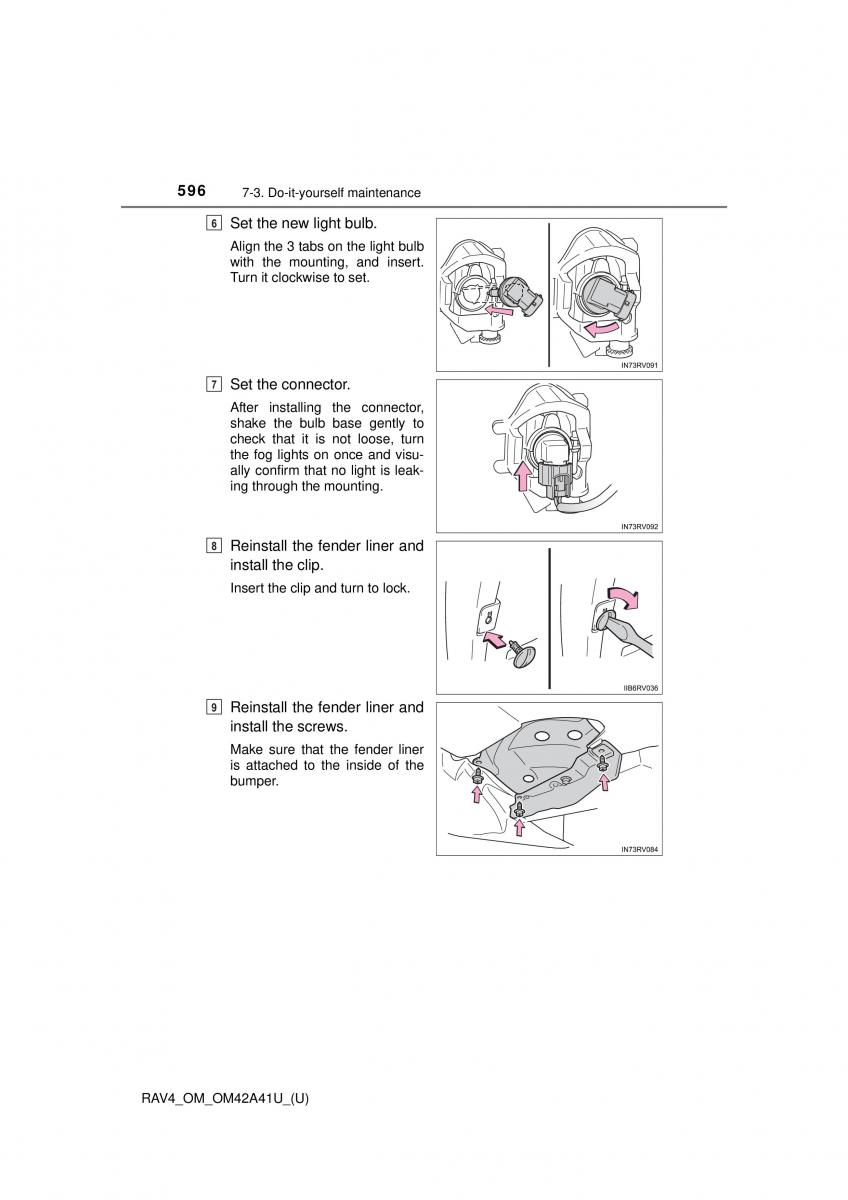 Toyota RAV4 IV 4 owners manual / page 596