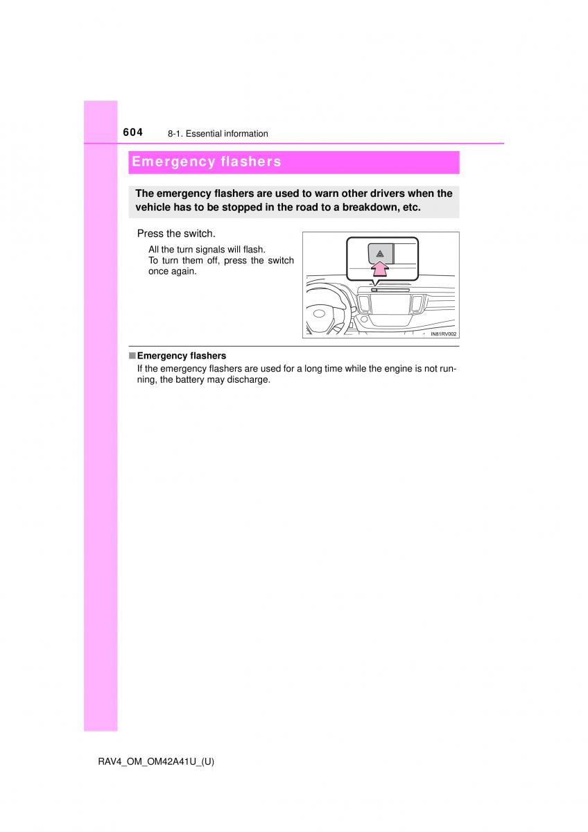 Toyota RAV4 IV 4 owners manual / page 604