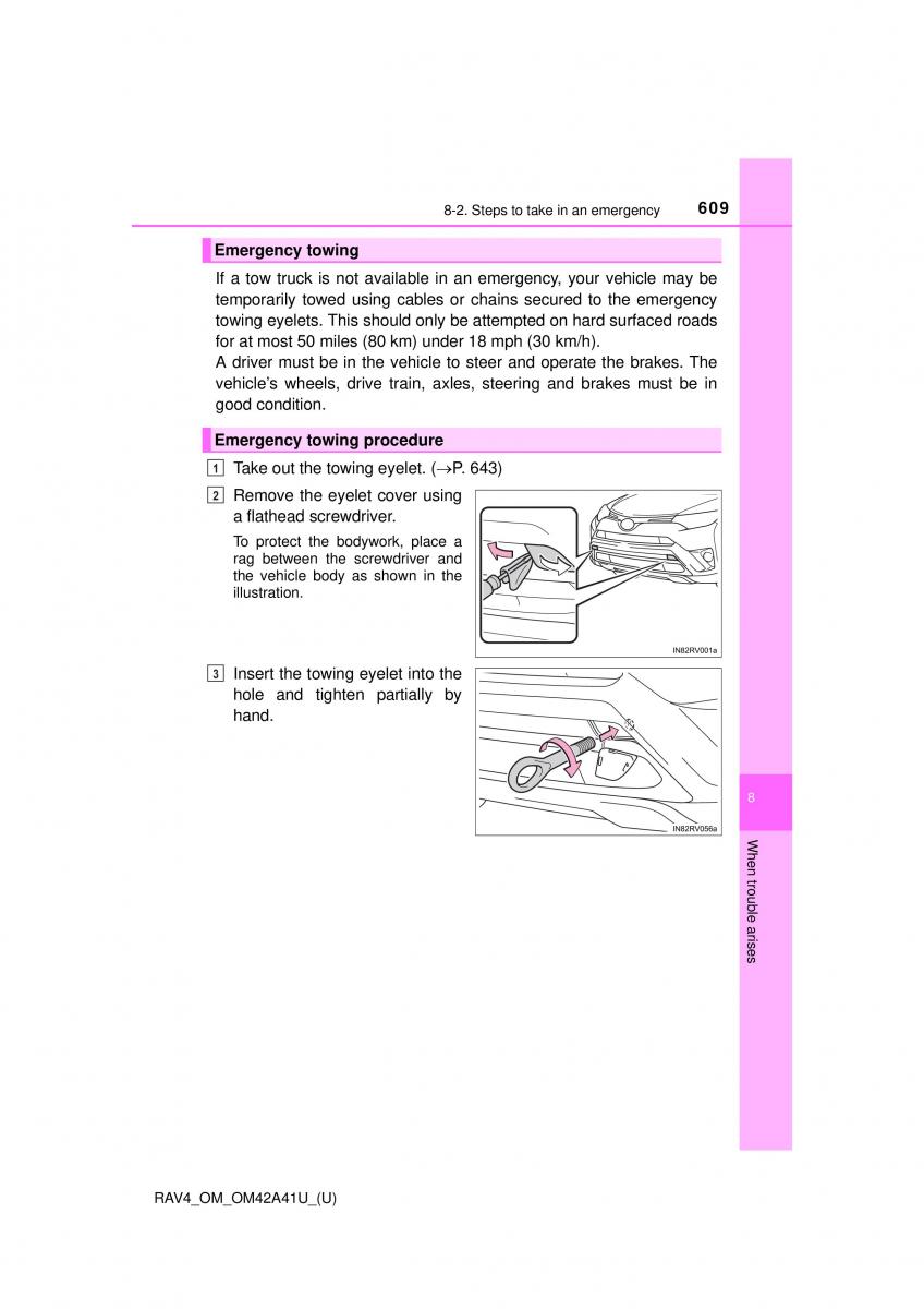 Toyota RAV4 IV 4 owners manual / page 609