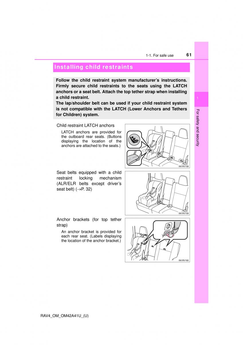 Toyota RAV4 IV 4 owners manual / page 61