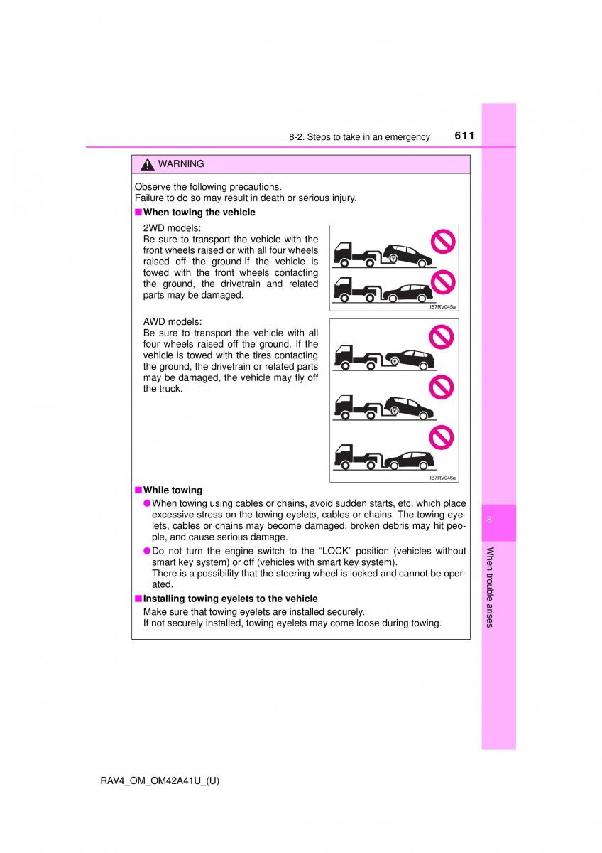 Toyota RAV4 IV 4 owners manual / page 611