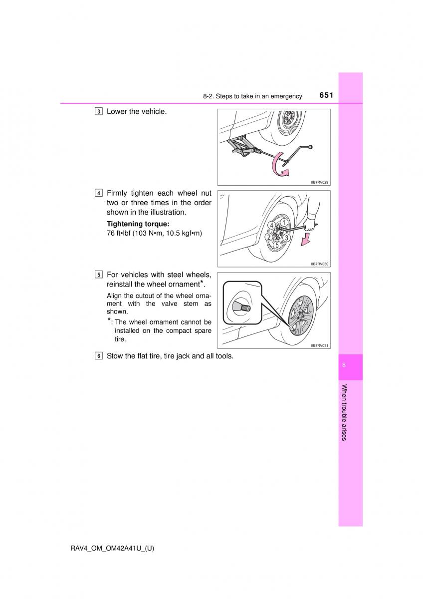 Toyota RAV4 IV 4 owners manual / page 651